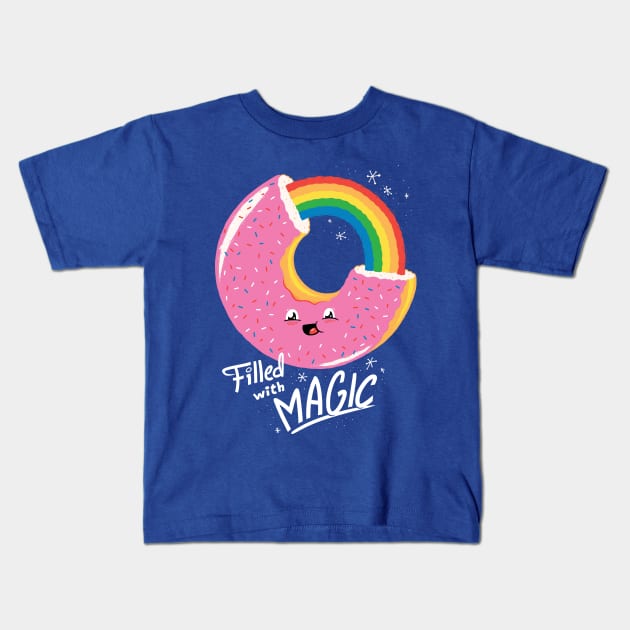 Filled With Magic Kids T-Shirt by Morkki